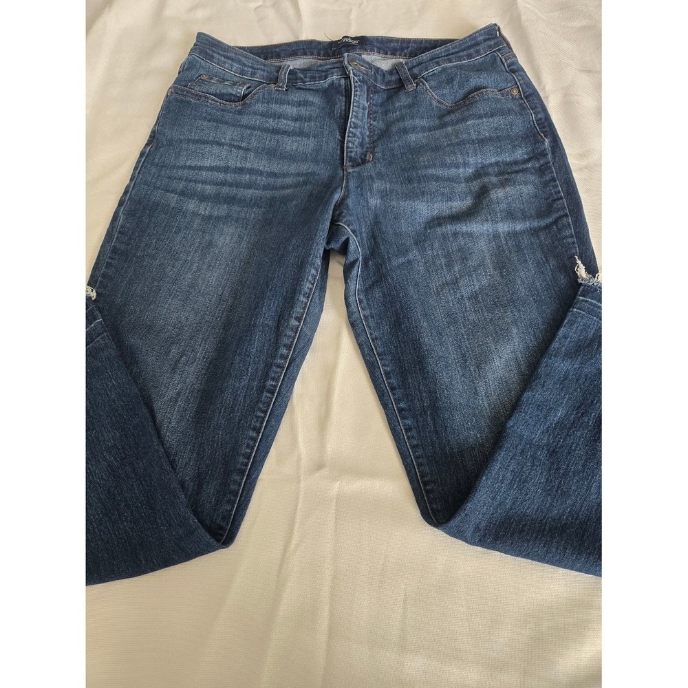 Indigo Women's Dark Blue Stretch Jeans. 0043